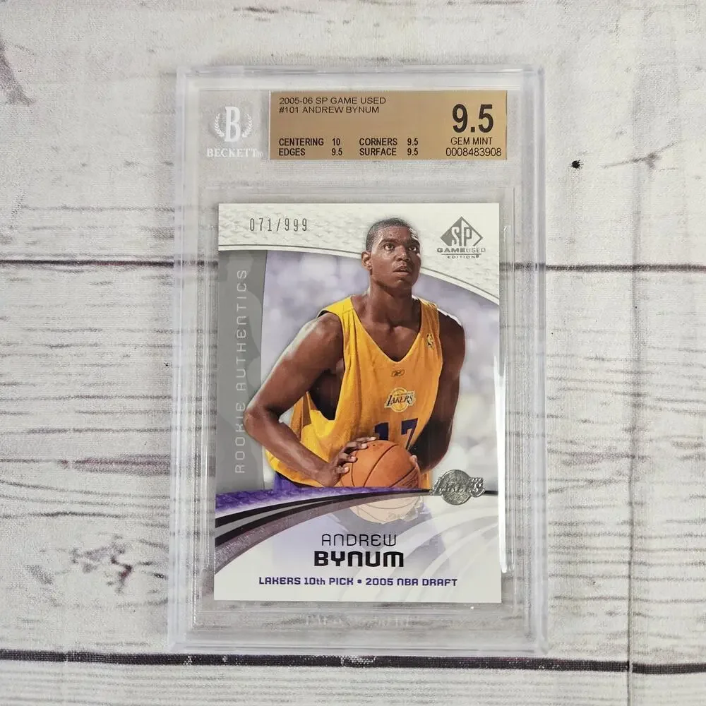 2005-06 Upper Deck SP Game Used #101 Andrew Bynum 71/999 BGS 9.5